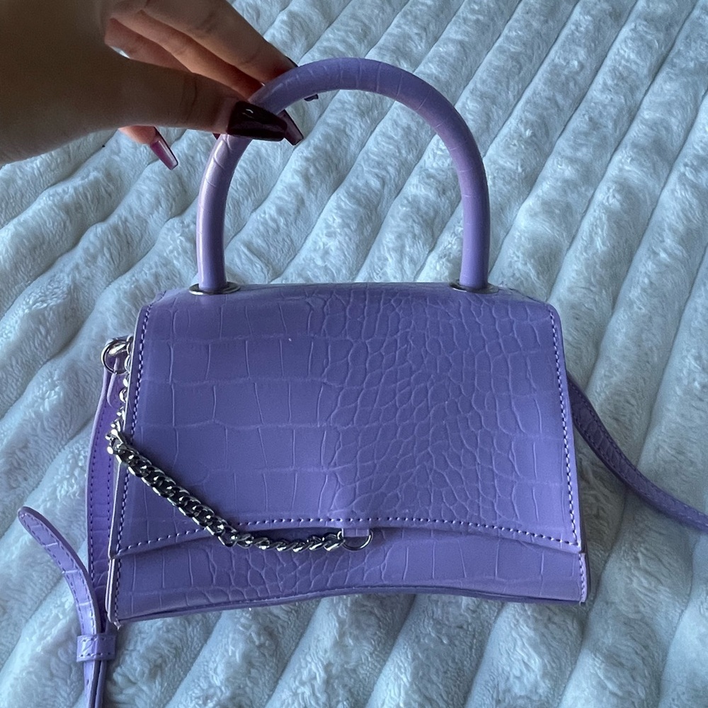 Forever 21 Purple Quilted Crossbody Bag
